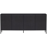 Dressoir New Gravure - Zwart 200 cm
