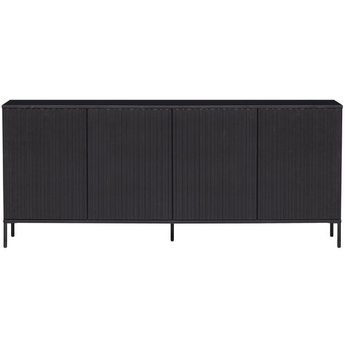 Woood Dressoir New Gravure - Zwart 200 cm