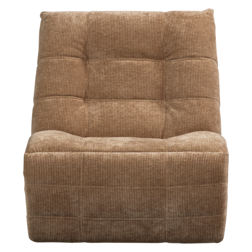 Woood Elektrische Relaxfauteuil Hein - Geweven Rib Lichtbruin