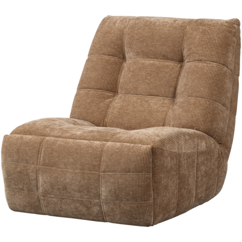 Woood Elektrische Relaxfauteuil Hein - Geweven Rib Lichtbruin