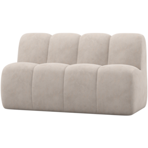 Woood Mojo Eetbank (164 cm) - Ribstof Ecru