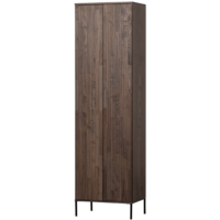 Hoge kast met lade New Gravure - Espresso