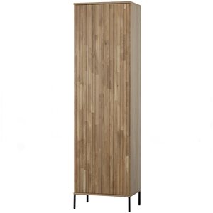 Woood Hoge kast met lade New Gravure - Blanke Lak