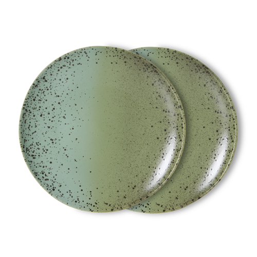 HKliving Set van 2 Borden 70s - Fleck