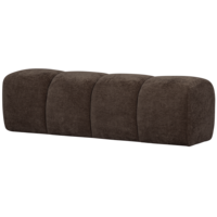 Mojo Eetbank (164 cm Zonder Rugleuning) - Ribstof Bruin