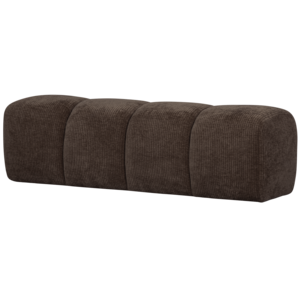 Woood Mojo Eetbank (164 cm Zonder Rugleuning) - Ribstof Bruin