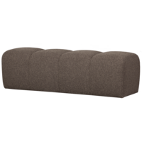 Mojo Eetbank (164 cm Zonder Rugleuning) - Bouclé Bruin Melange