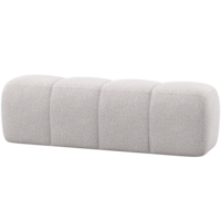 Mojo Eetbank (164 cm Zonder Rugleuning) - Bouclé Ecru Melange