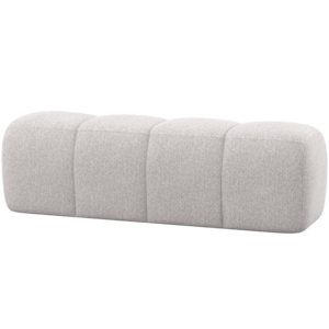 Woood Mojo Eetbank (164 cm Zonder Rugleuning) - Bouclé Ecru Melange