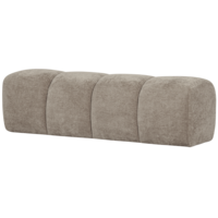 Mojo Eetbank (164 cm Zonder Rugleuning) - Ribstof Donkerzand