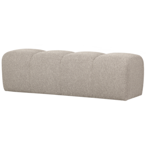 Woood Mojo Eetbank (164 cm Zonder Rugleuning) - Bouclé Beige Melange Woood Mojo Eetbank (164 cm Zonder Rugleuning) - Bouclé Beige Melange