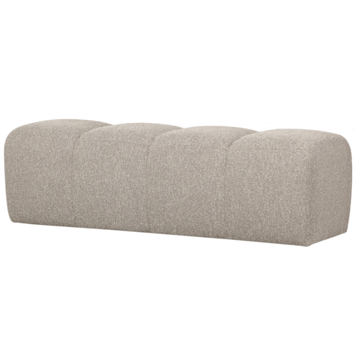 Woood Mojo Eetbank (164 cm Zonder Rugleuning) - Bouclé Beige Melange Woood Mojo Eetbank (164 cm Zonder Rugleuning) - Bouclé Beige Melange