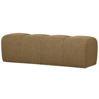 Mojo Eetbank (164 cm Zonder Rugleuning) - Bouclé Geel/Bruin Melange