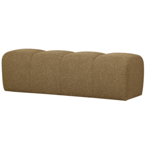 Woood Mojo Eetbank (164 cm Zonder Rugleuning) - Bouclé Geel/Bruin Melange Woood Mojo Eetbank (164 cm Zonder Rugleuning) - Bouclé Geel/Bruin Melange