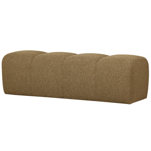 Woood Mojo Eetbank (164 cm Zonder Rugleuning) - Bouclé Geel/Bruin Melange Woood Mojo Eetbank (164 cm Zonder Rugleuning) - Bouclé Geel/Bruin Melange