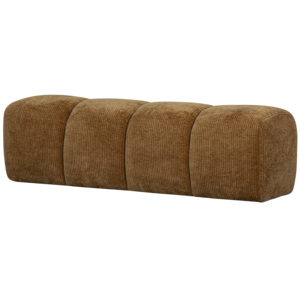 Woood Mojo Eetbank (164 cm Zonder Rugleuning) - Ribstof Honinggeel Woood Mojo Eetbank (164 cm Zonder Rugleuning) - Ribstof Honinggeel