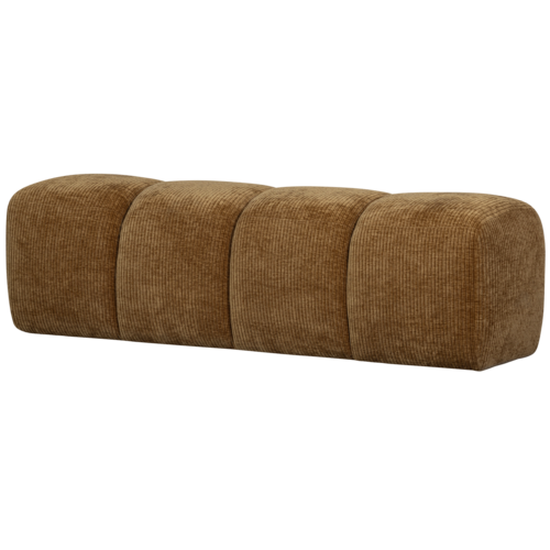 Woood Mojo Eetbank (164 cm Zonder Rugleuning) - Ribstof Honinggeel Woood Mojo Eetbank (164 cm Zonder Rugleuning) - Ribstof Honinggeel
