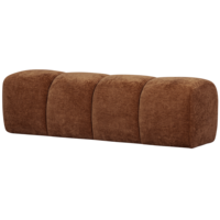 Mojo Eetbank (164 cm Zonder Rugleuning) - Ribstof Roestbruin