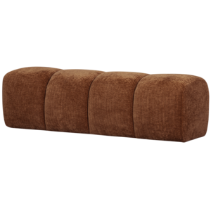 Woood Mojo Eetbank (164 cm Zonder Rugleuning) - Ribstof Roestbruin Woood Mojo Eetbank (164 cm Zonder Rugleuning) - Ribstof Roestbruin