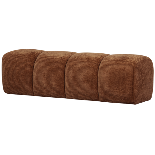 Woood Mojo Eetbank (164 cm Zonder Rugleuning) - Ribstof Roestbruin Woood Mojo Eetbank (164 cm Zonder Rugleuning) - Ribstof Roestbruin