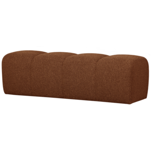 Woood Mojo Eetbank (164 cm Zonder Rugleuning) - Bouclé Roestbruin Melange Woood Mojo Eetbank (164 cm Zonder Rugleuning) - Bouclé Roestbruin Melange
