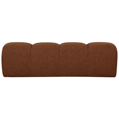 Woood Mojo Eetbank (164 cm Zonder Rugleuning) - Bouclé Roestbruin Melange Woood Mojo Eetbank (164 cm Zonder Rugleuning) - Bouclé Roestbruin Melange