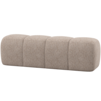 Mojo Eetbank (164 cm Zonder Rugleuning) - Wollig Donkerzand