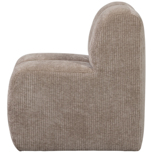 Woood Mojo Eetbank (84 cm) - Ribstof Donkerzand