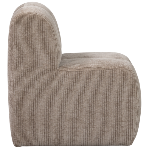 Woood Mojo Eetbank (84 cm) - Ribstof Donkerzand