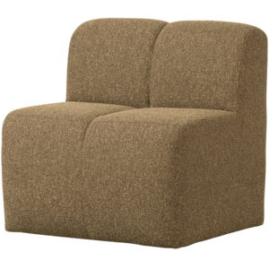 Woood Mojo Eetbank (84 cm) - Bouclé Geel/Bruin Melange Woood Mojo Eetbank (84 cm) - Bouclé Geel/Bruin Melange