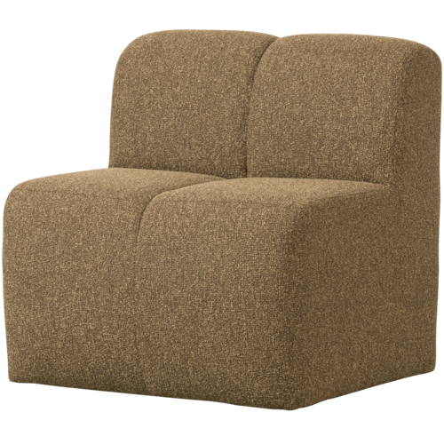 Woood Mojo Eetbank (84 cm) - Bouclé Geel/Bruin Melange
