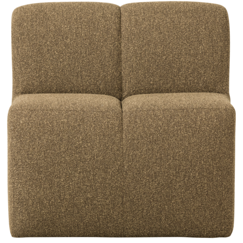 Woood Mojo Eetbank (84 cm) - Bouclé Geel/Bruin Melange