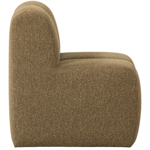 Woood Mojo Eetbank (84 cm) - Bouclé Geel/Bruin Melange
