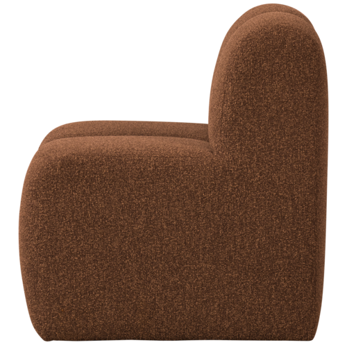 Woood Mojo Eetbank (84 cm) - Bouclé Roestbruin Melange