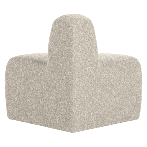 Woood Mojo Eetbank (Hoek Rond) - Bouclé Beige Melange Woood Mojo Eetbank (Hoek Rond) - Bouclé Beige Melange