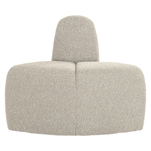 Woood Mojo Eetbank (Hoek Rond) - Bouclé Beige Melange Woood Mojo Eetbank (Hoek Rond) - Bouclé Beige Melange