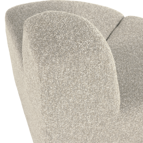 Woood Mojo Eetbank (Hoek Rond) - Bouclé Beige Melange Woood Mojo Eetbank (Hoek Rond) - Bouclé Beige Melange
