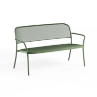 2-zits Bank Café met Armleuning - Military Green 17