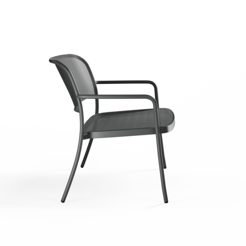 Emu 2-zits Bank Café met Armleuning - Antique Iron 22 Emu 2-zits Bank Café met Armleuning - Antique Iron 22