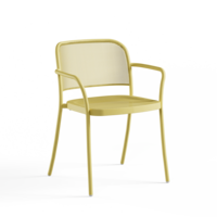 Tuinstoel Café met Armleuning - Vanilla Yellow 83
