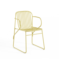 Tuinstoel Riviera met Armleuning - Vanilla Yellow 83
