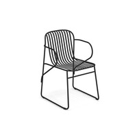 Tuinstoel Riviera met Armleuning - Black 24