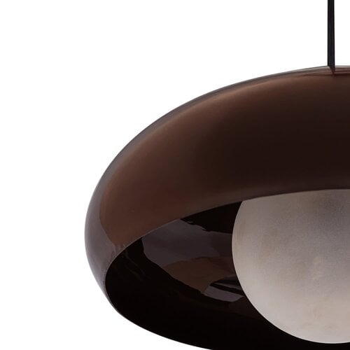 Hanglamp Tivo - Rond Metaal Hoogglans Bruin Hanglamp Tivo - Rond Metaal Hoogglans Bruin