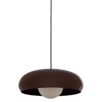 Hanglamp Tivo - Rond Metaal Hoogglans Bruin