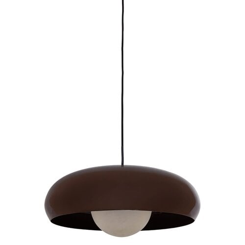Hanglamp Tivo - Rond Metaal Hoogglans Bruin