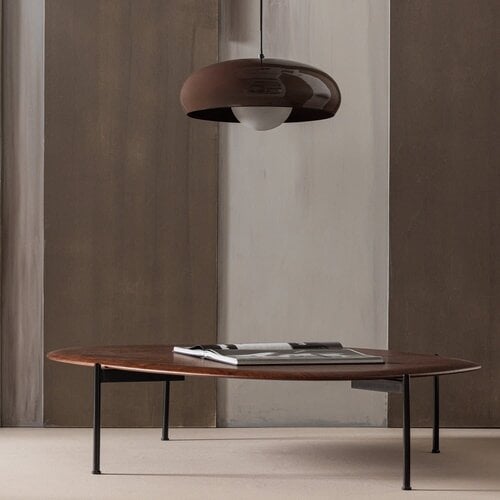 Hanglamp Tivo - Rond Metaal Hoogglans Bruin Hanglamp Tivo - Rond Metaal Hoogglans Bruin