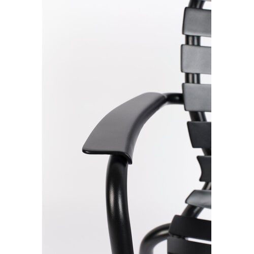 Zuiver Tuinset Vondel - Black (Tafel & 6 Armstoelen) Zuiver Tuinset Vondel - Black (Tafel & 6 Armstoelen)