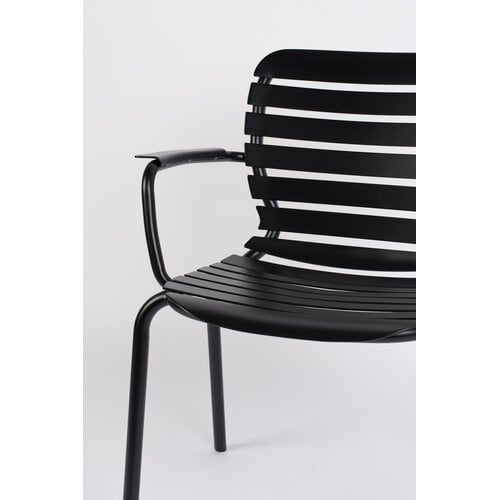 Zuiver Tuinset Vondel - Black (Tafel & 6 Armstoelen) Zuiver Tuinset Vondel - Black (Tafel & 6 Armstoelen)