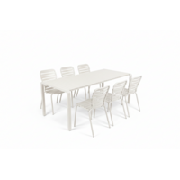 Tuinset Vondel - Clay (Tafel & 6 Stoelen)
