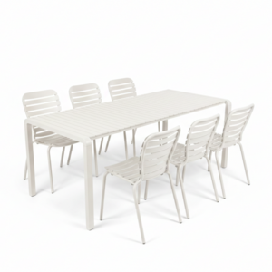 Zuiver Tuinset Vondel - Clay (Tafel & 6 Stoelen)